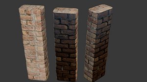 Old Brick Pilla 3D