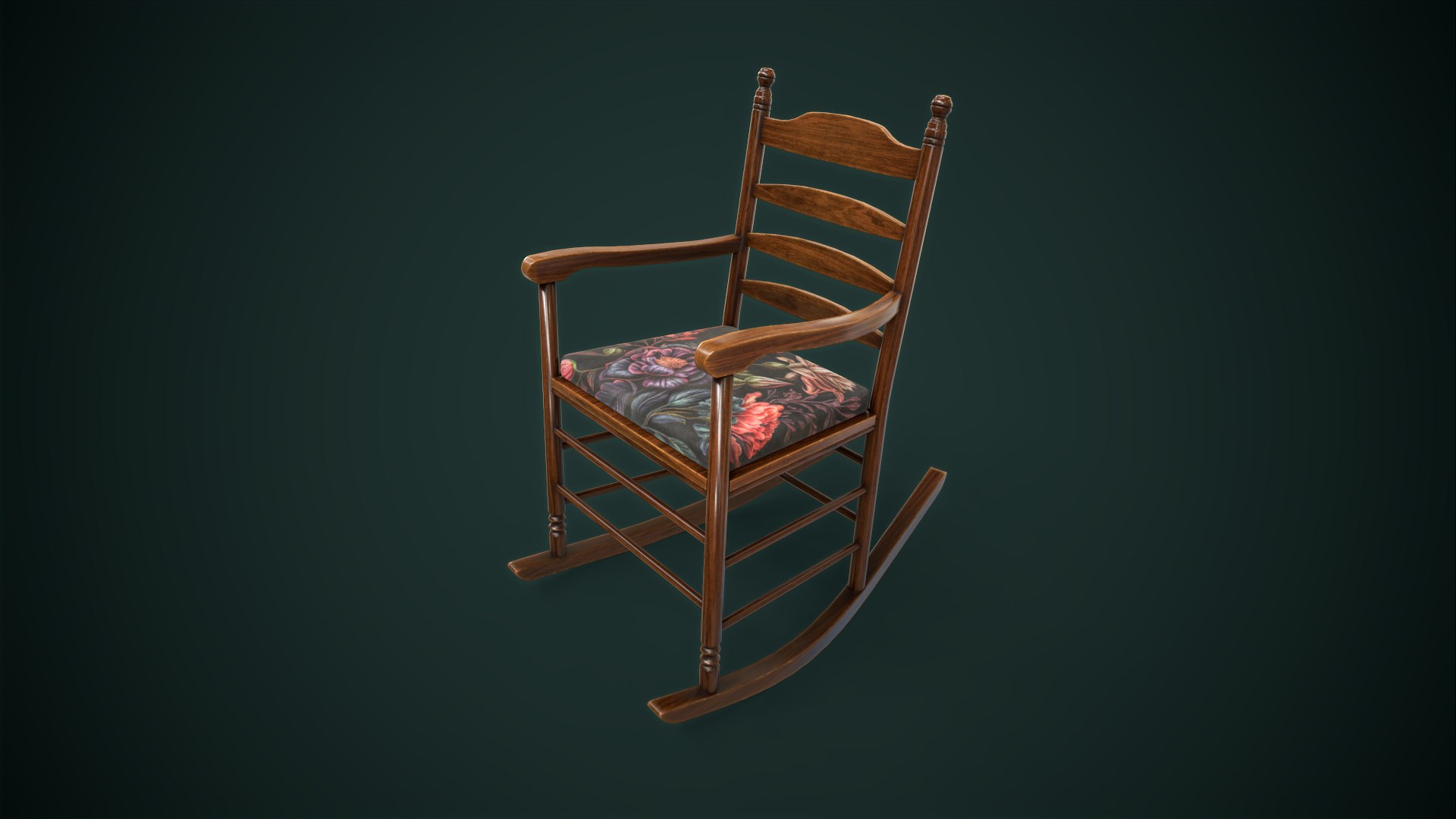 3D Vintage Rocking chair model - TurboSquid 2039253