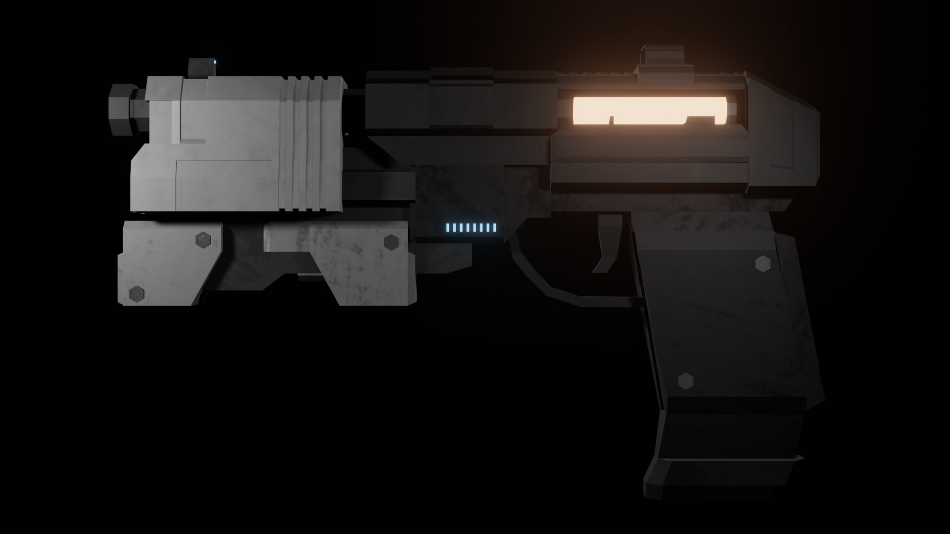 Low Poly Sci-Fi Pistol 3D model - TurboSquid 2100327
