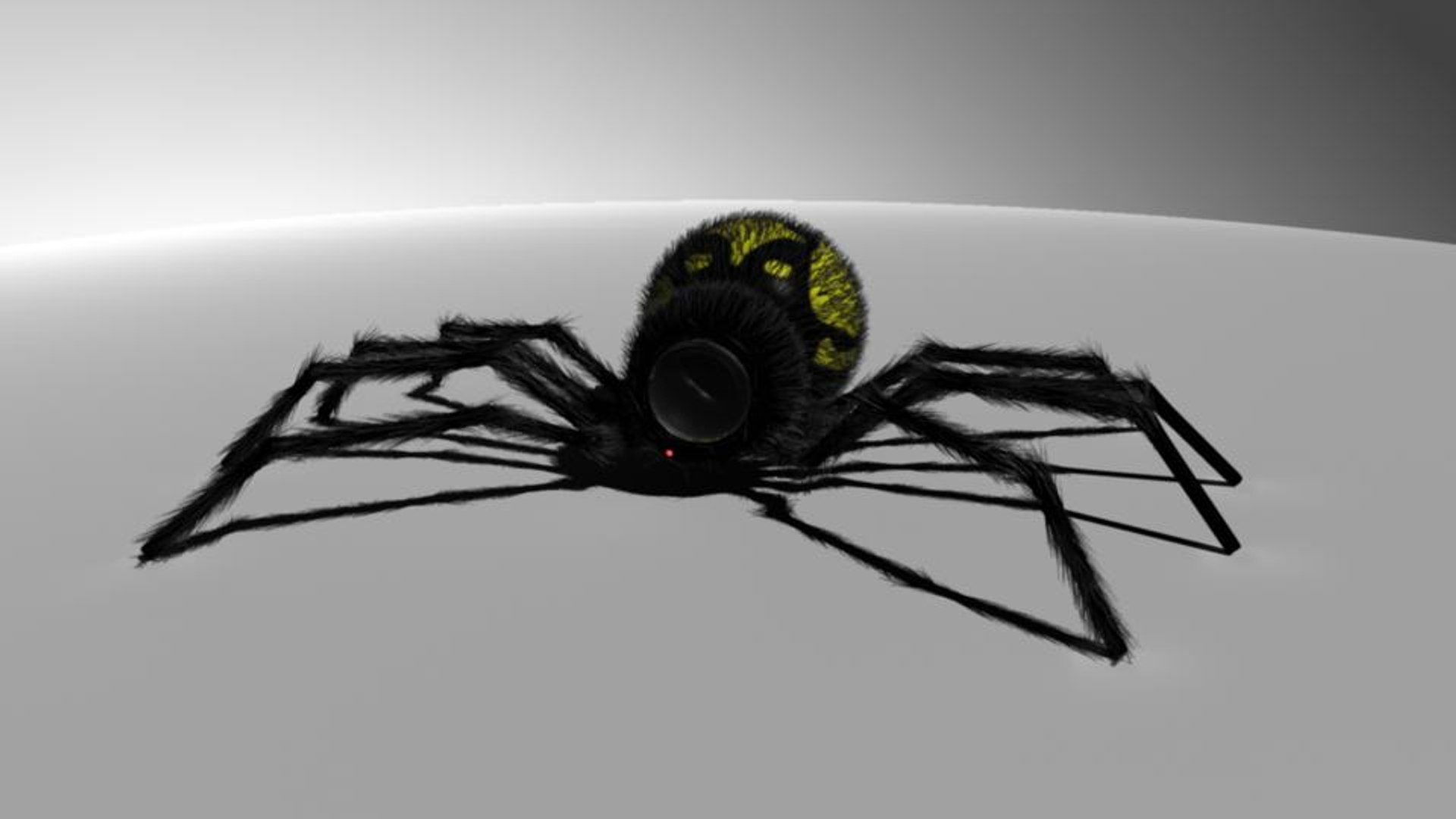 spider surveillance robot 3d model