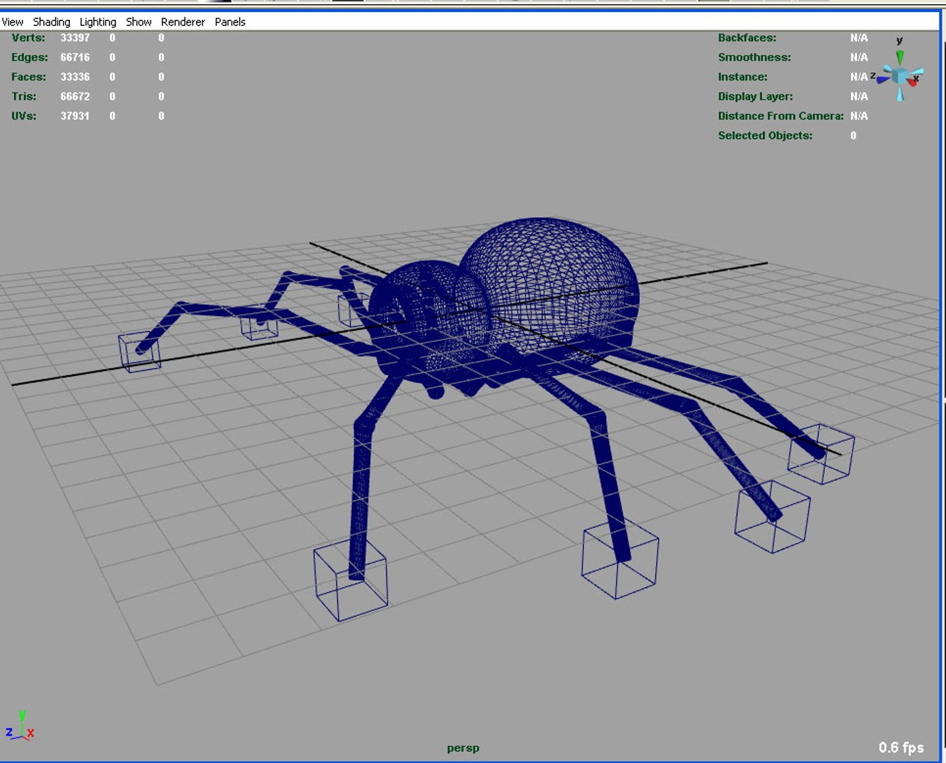spider surveillance robot 3d model