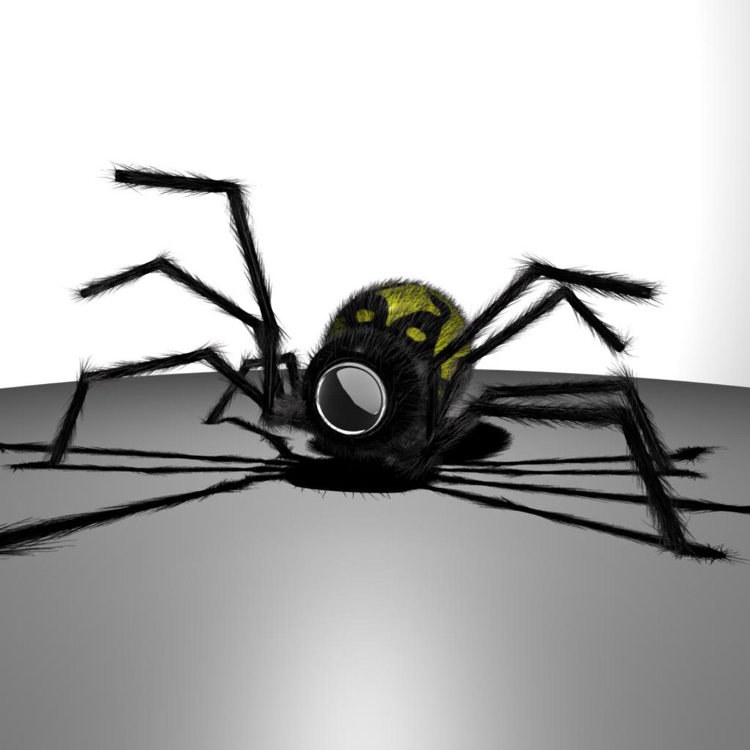 spider surveillance robot 3d model