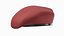 Red Military Beret 3D model