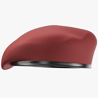 Red Military Beret