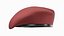 Red Military Beret 3D model