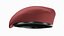 Red Military Beret 3D model