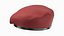 Red Military Beret 3D model