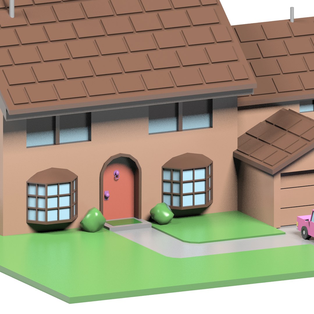 Simpsons House 3D - TurboSquid 1578052