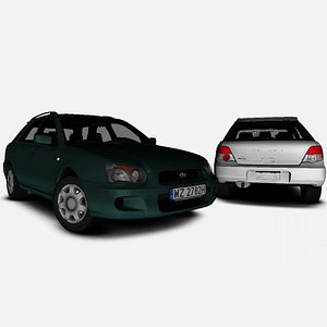 3D Subaru Impreza GGB Wagon 16TS AWD EU-Spec 2005 model