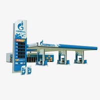Gazprom petrol station