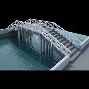 3d model real bridge venice