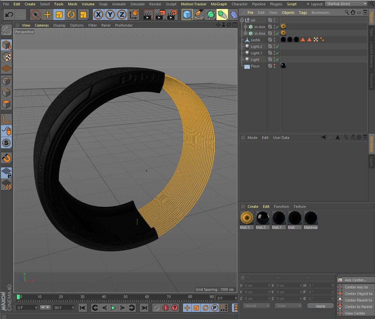 Tire Cross Section 3D Model - TurboSquid 1523754