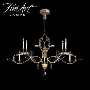 Chandelier Fine Art Lamps Beveled Arcs 700