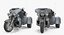 Rigged Trike Motorcycles 3D Models Collection