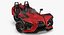 Rigged Trike Motorcycles 3D Models Collection
