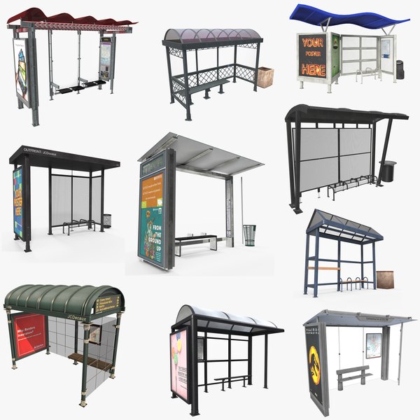 3D Bus Stop Collections