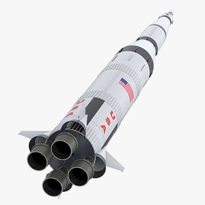 3D Super Heavy Saturn V Rocket