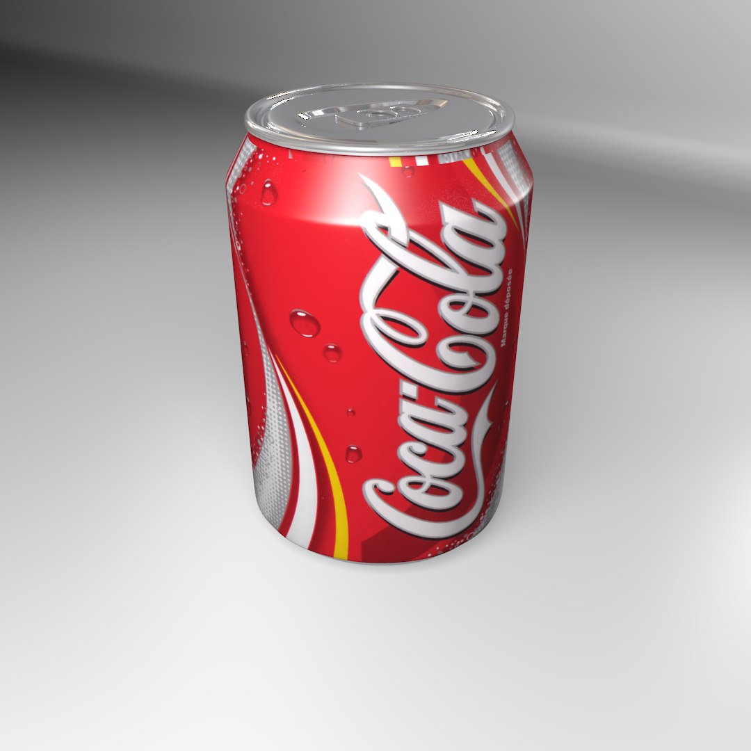 Coca-cola Soft Drink 3d Model