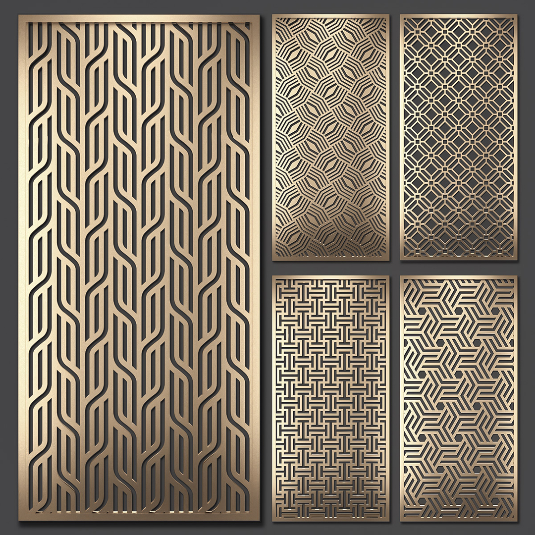 modelo 3d Conjunto de paneles decorativos 70 - TurboSquid 1640830