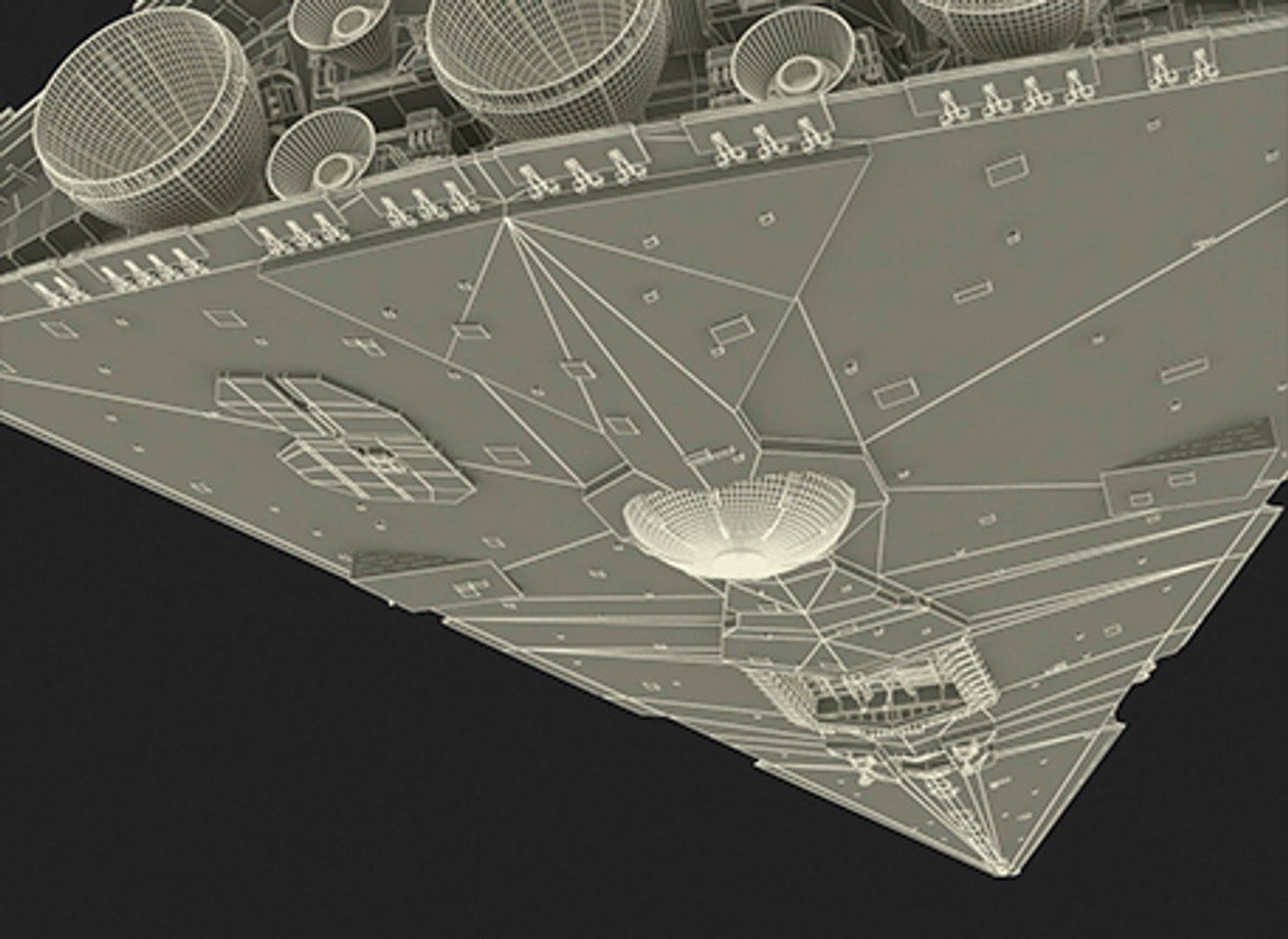 3D Imperial Star Destroyer With Lights - TurboSquid 2212705