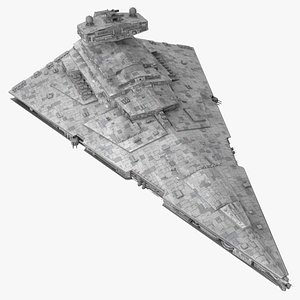 3D Imperial Star Destroyer with Lights
