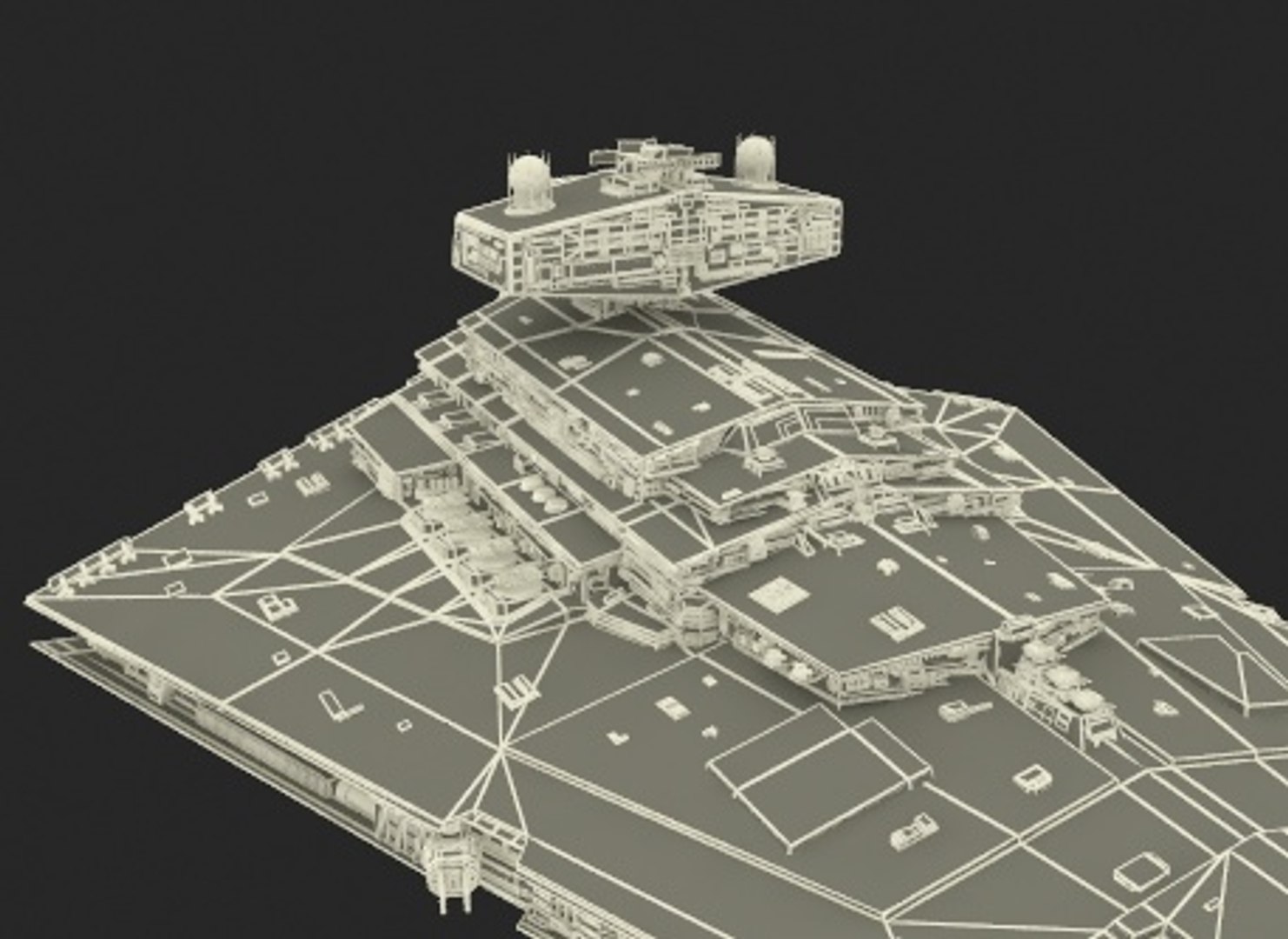 3D Imperial Star Destroyer With Lights - TurboSquid 2212705