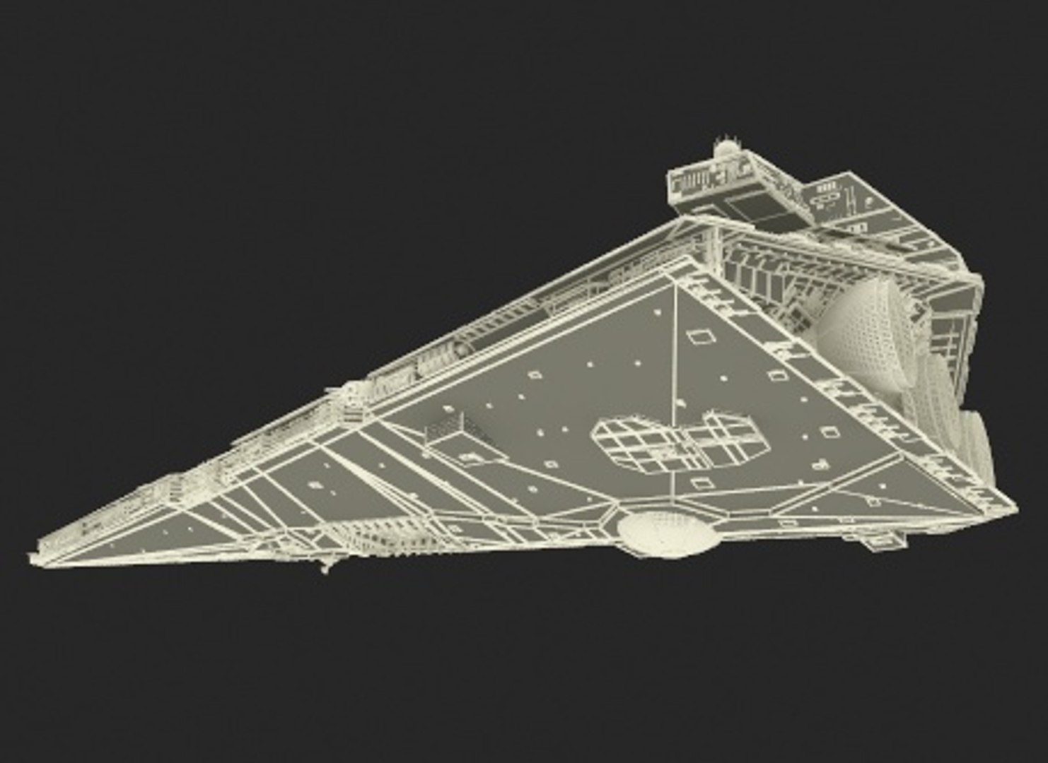 3D Imperial Star Destroyer With Lights - TurboSquid 2212705