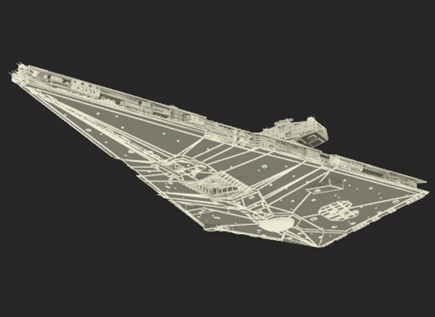 3D Imperial Star Destroyer With Lights - TurboSquid 2212705