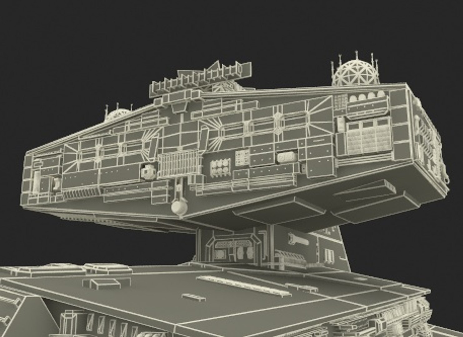 3D Imperial Star Destroyer With Lights - TurboSquid 2212705