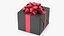 Geschenkbox mit Schleife, schwarz