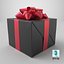 Geschenkbox mit Schleife, schwarz