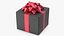 Geschenkbox mit Schleife, schwarz