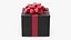 Geschenkbox mit Schleife, schwarz