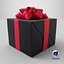 Geschenkbox mit Schleife, schwarz