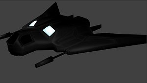 free obj model spaceship alien futuristic