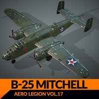 Real-Time Airplane B-25 Mitchell