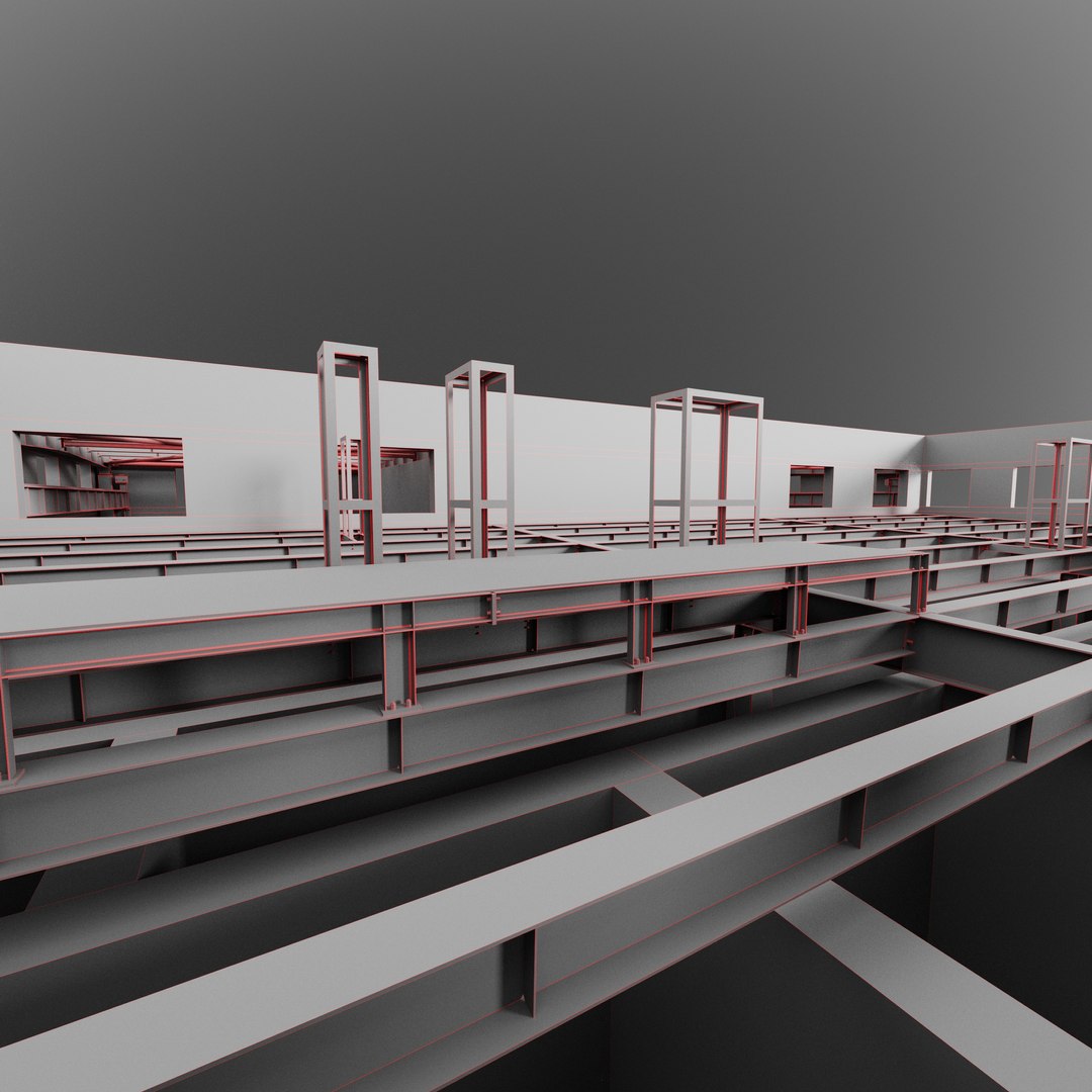 3D Metal Building Model - TurboSquid 2281350