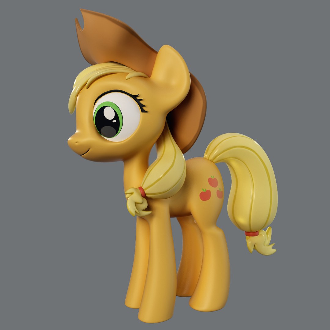 Little Pony Applejack 3d Model