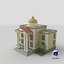 Low Poly Cartoon Courthouse