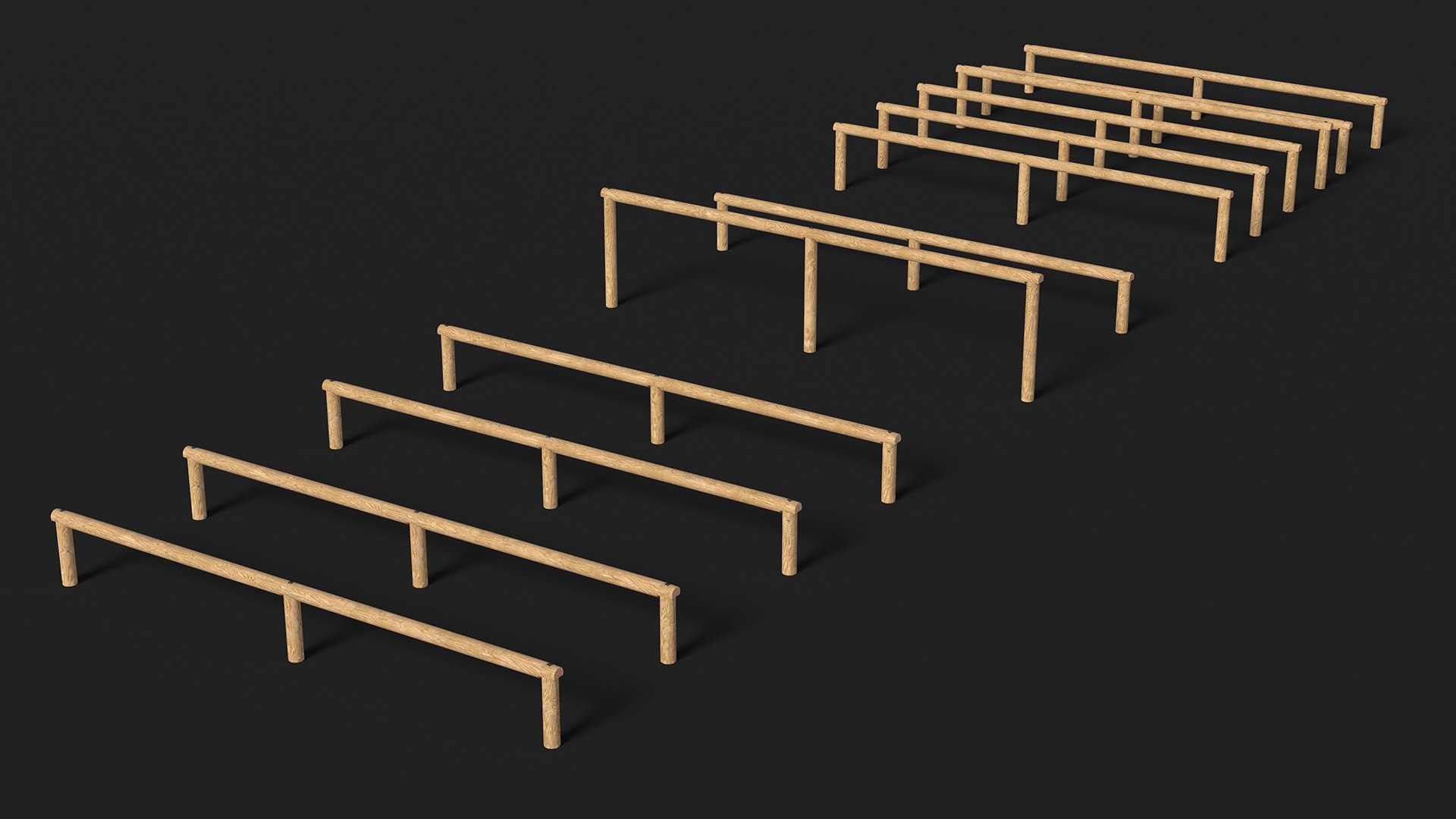 3D Model Low Training Obstacles - TurboSquid 2235618
