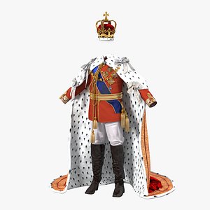 Royal King Costume 3D Model