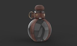 3D Small bottle 3D model model