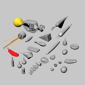 3ds max assortment weights fishing