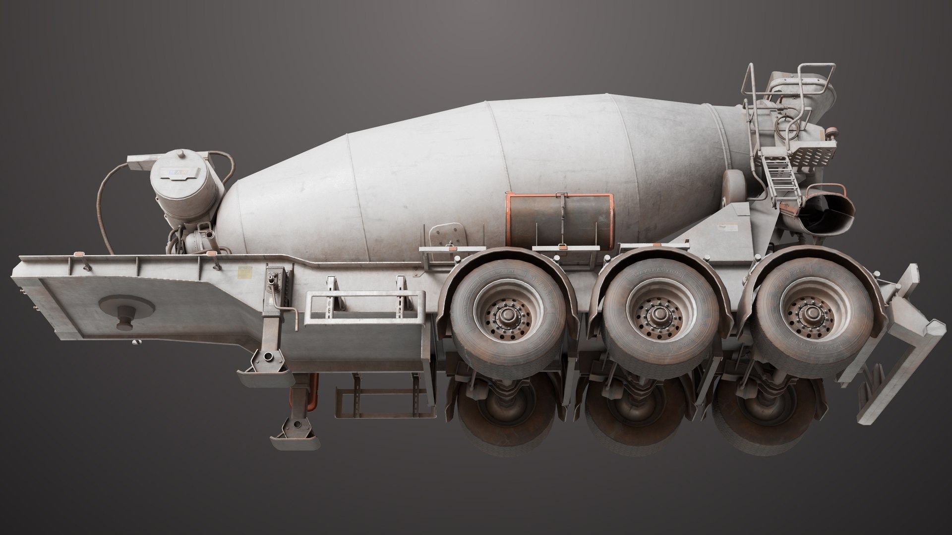 3D model Cement Mixer Dusty White Rigged All PBR Unity UE Textures https://p.turbosquid.com/ts-thumb/Lx/y2W1ju/Vk/dusty_concrete_truck_white01_00057/jpg/1767070593/1920x1080/fit_q87/66a40550eb76444836e0f96dce31c87c97b57262/dusty_concrete_truck_white01_00057.jpg