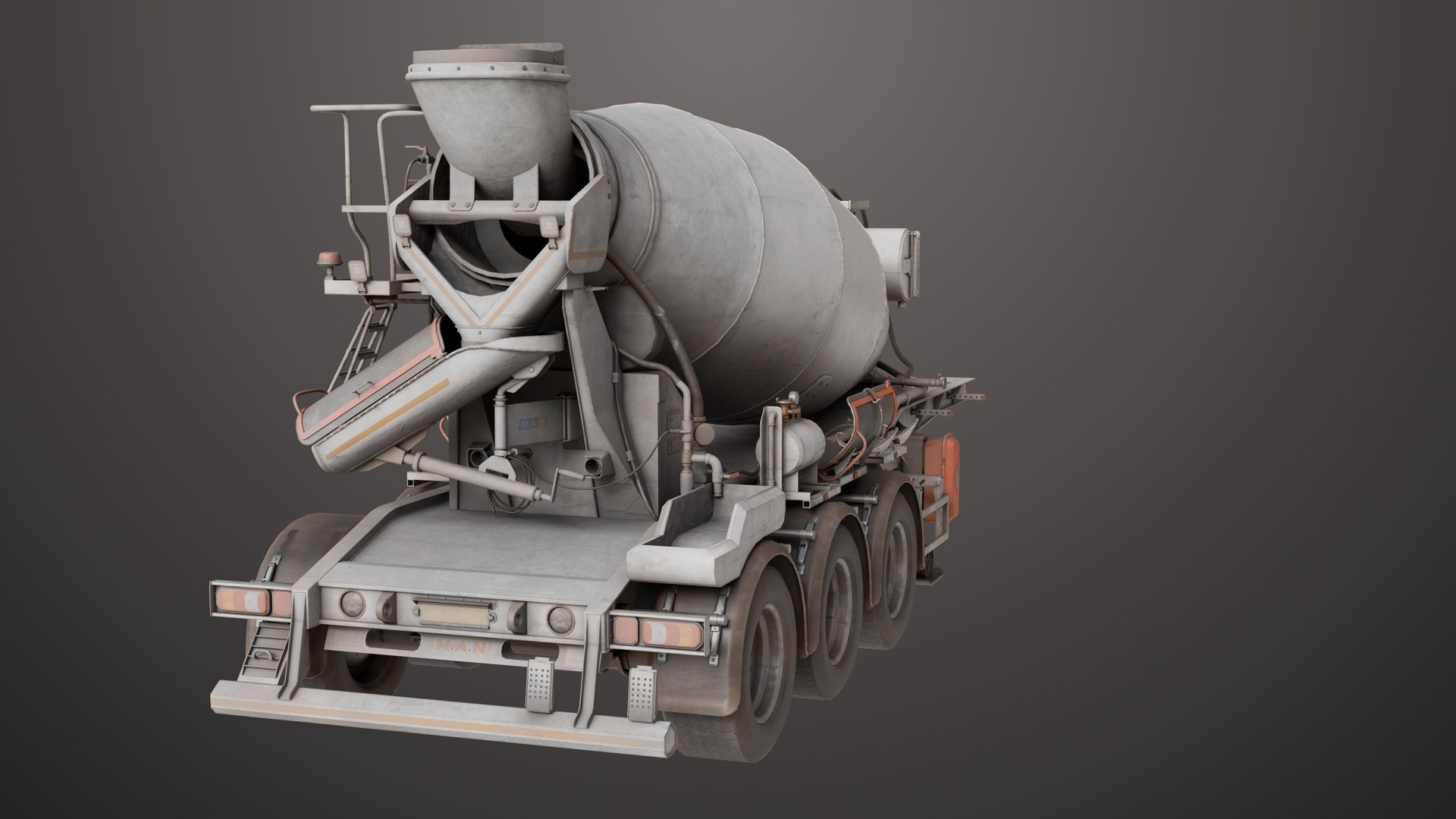 3D model Cement Mixer Dusty White Rigged All PBR Unity UE Textures https://p.turbosquid.com/ts-thumb/Lx/y2W1ju/XN/dusty_concrete_truck_white01_00016/jpg/1767070562/1920x1080/fit_q87/885a5a20b82cfc2f72400fd0af6e2217b70c7151/dusty_concrete_truck_white01_00016.jpg