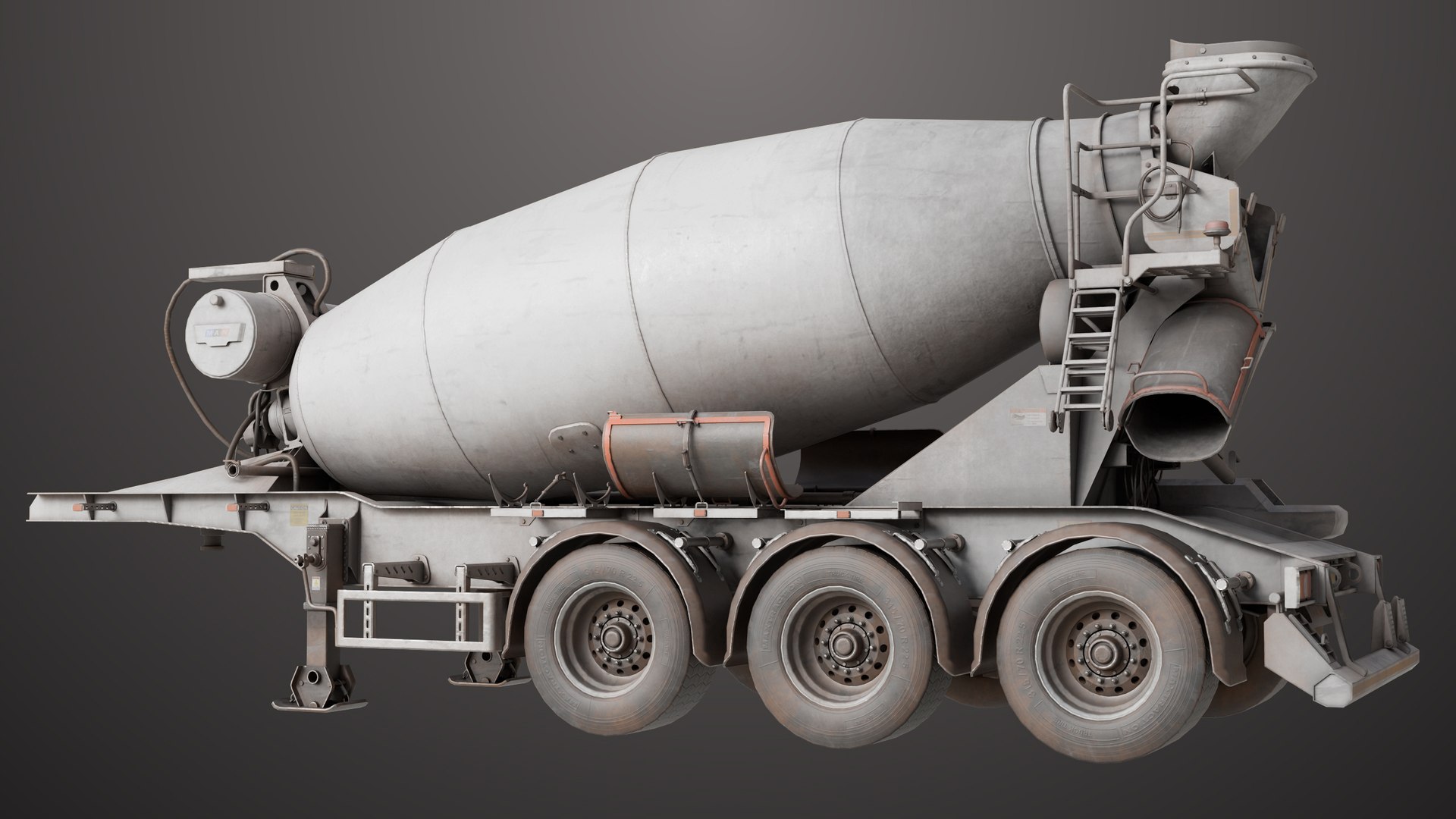 3D model Cement Mixer Dusty White Rigged All PBR Unity UE Textures https://p.turbosquid.com/ts-thumb/Lx/y2W1ju/aq/dusty_concrete_truck_white01_00025/jpg/1767070562/1920x1080/fit_q87/0a203e6720053e961fa92f3ec83f5b50c2a6d6db/dusty_concrete_truck_white01_00025.jpg