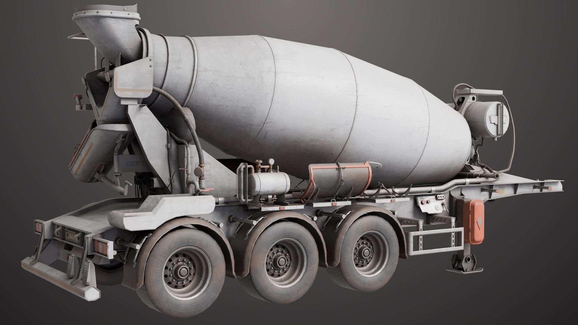 3D model Cement Mixer Dusty White Rigged All PBR Unity UE Textures https://p.turbosquid.com/ts-thumb/Lx/y2W1ju/vv/dusty_concrete_truck_white01_00026/jpg/1767070564/1920x1080/fit_q87/dea4385272bac1fcf04d600d1187fc59e38e238c/dusty_concrete_truck_white01_00026.jpg