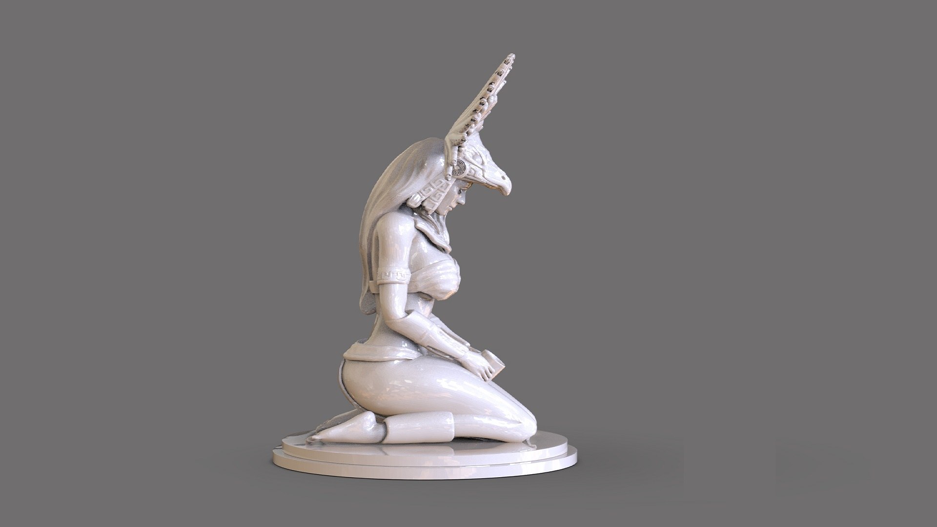 Aztec Woman Statue 3D Model - TurboSquid 2109184