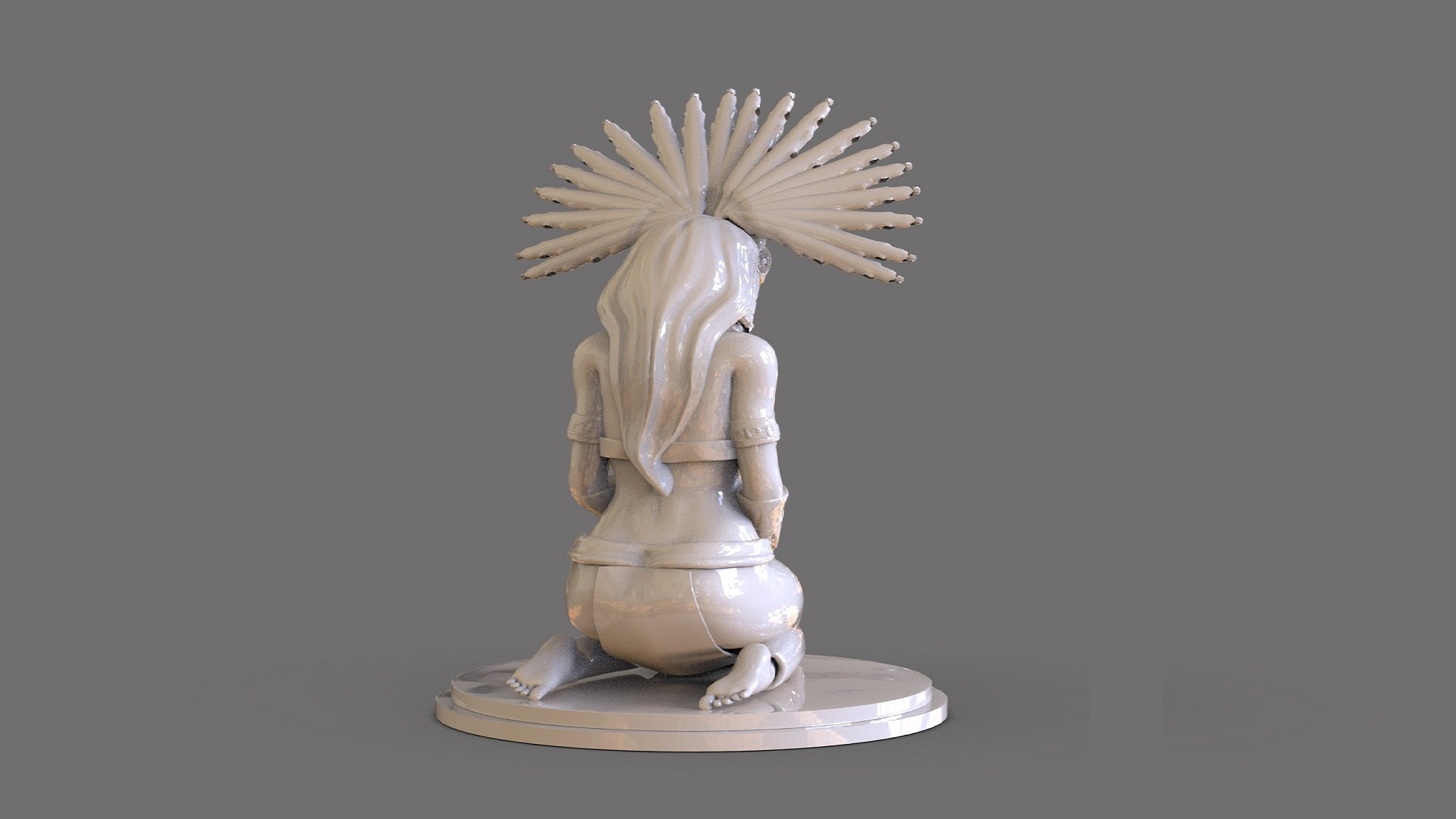 Aztec Woman Statue 3D Model - TurboSquid 2109184