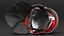 3D Red Fire Helmet F10 MKV model